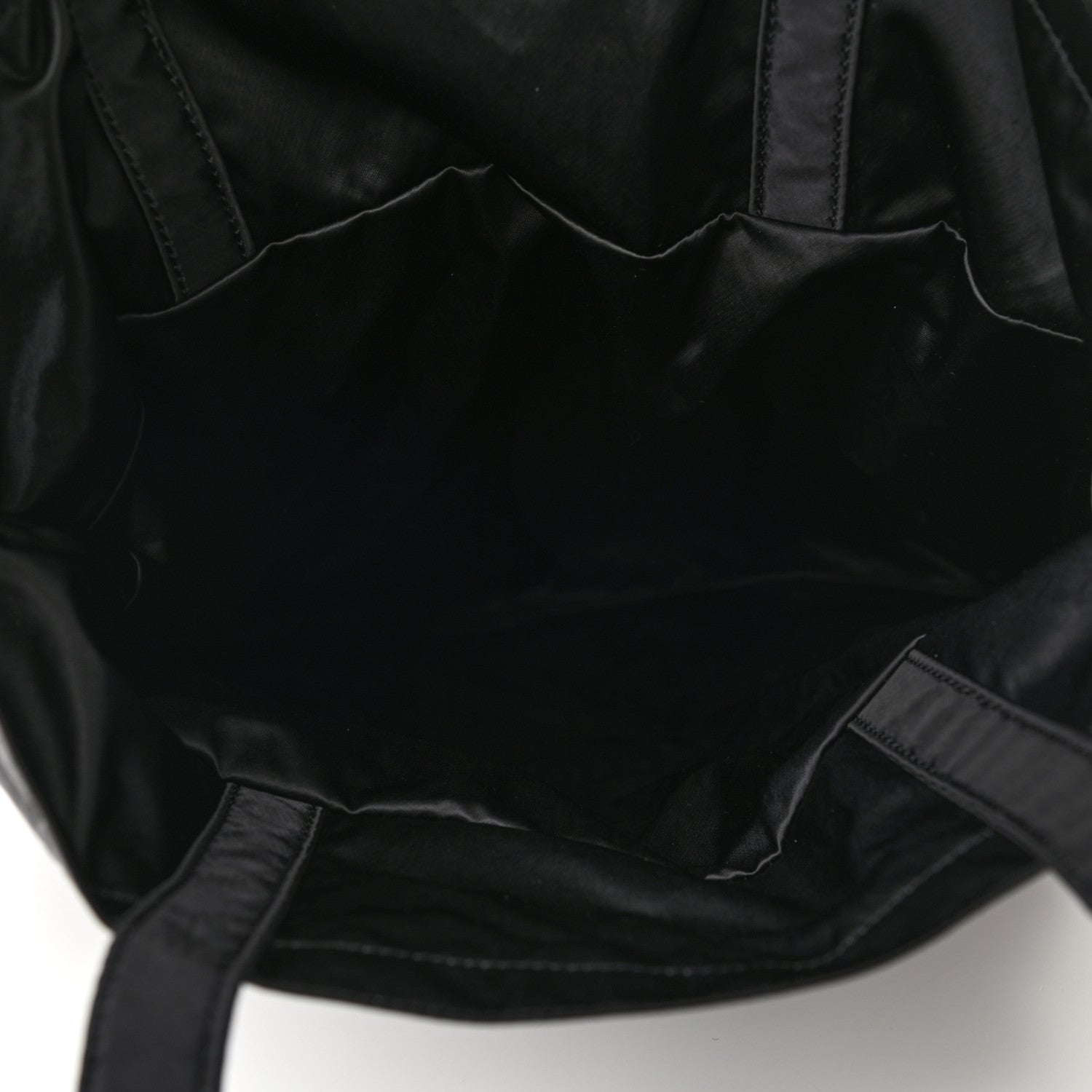 Chanel Nylon Grosgrain Large Lifestyle Pouch With Foldable Tote Black 5 of 10