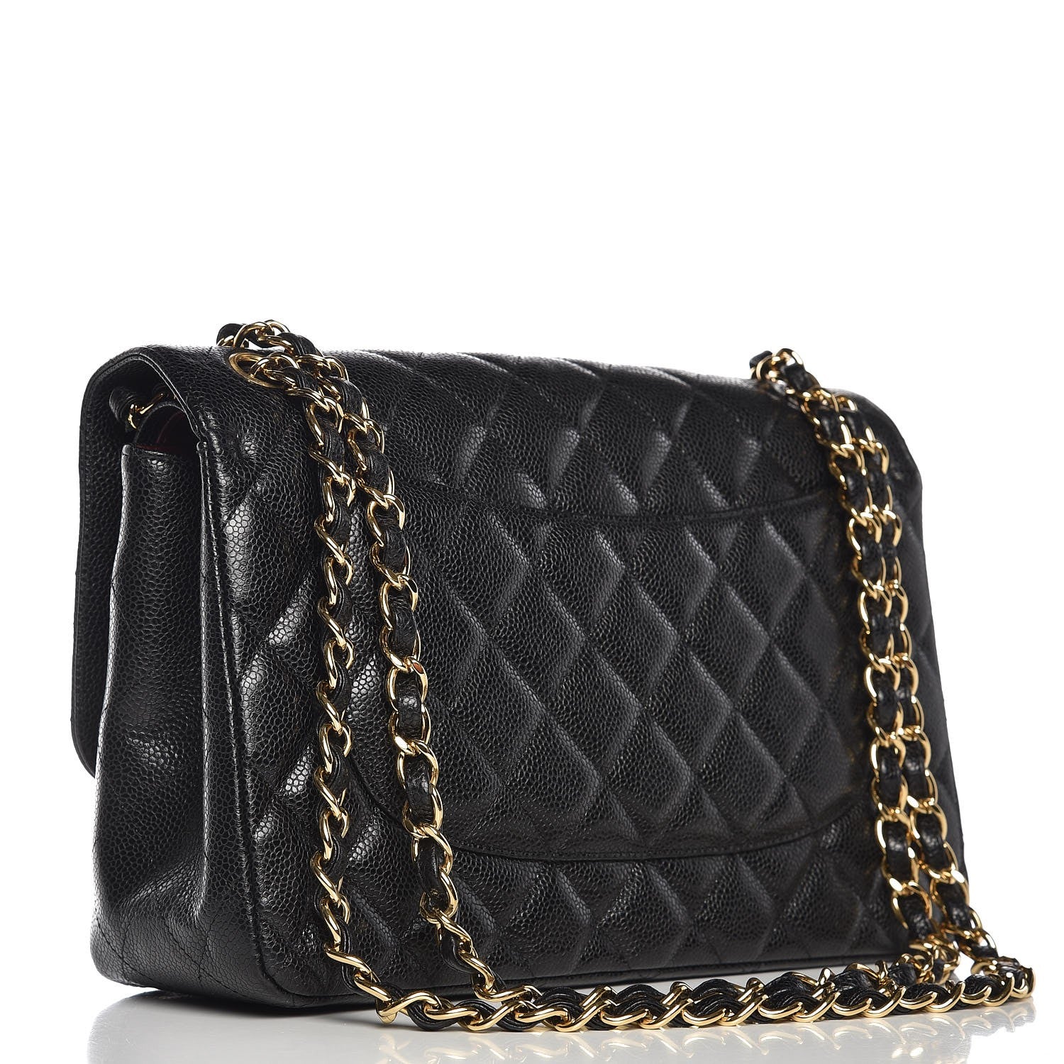Chanel Caviar Quilted Jumbo Double Flap Black 4 of 9