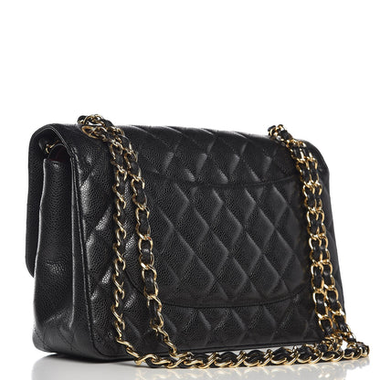 Chanel Caviar Quilted Jumbo Double Flap Black 4 of 9