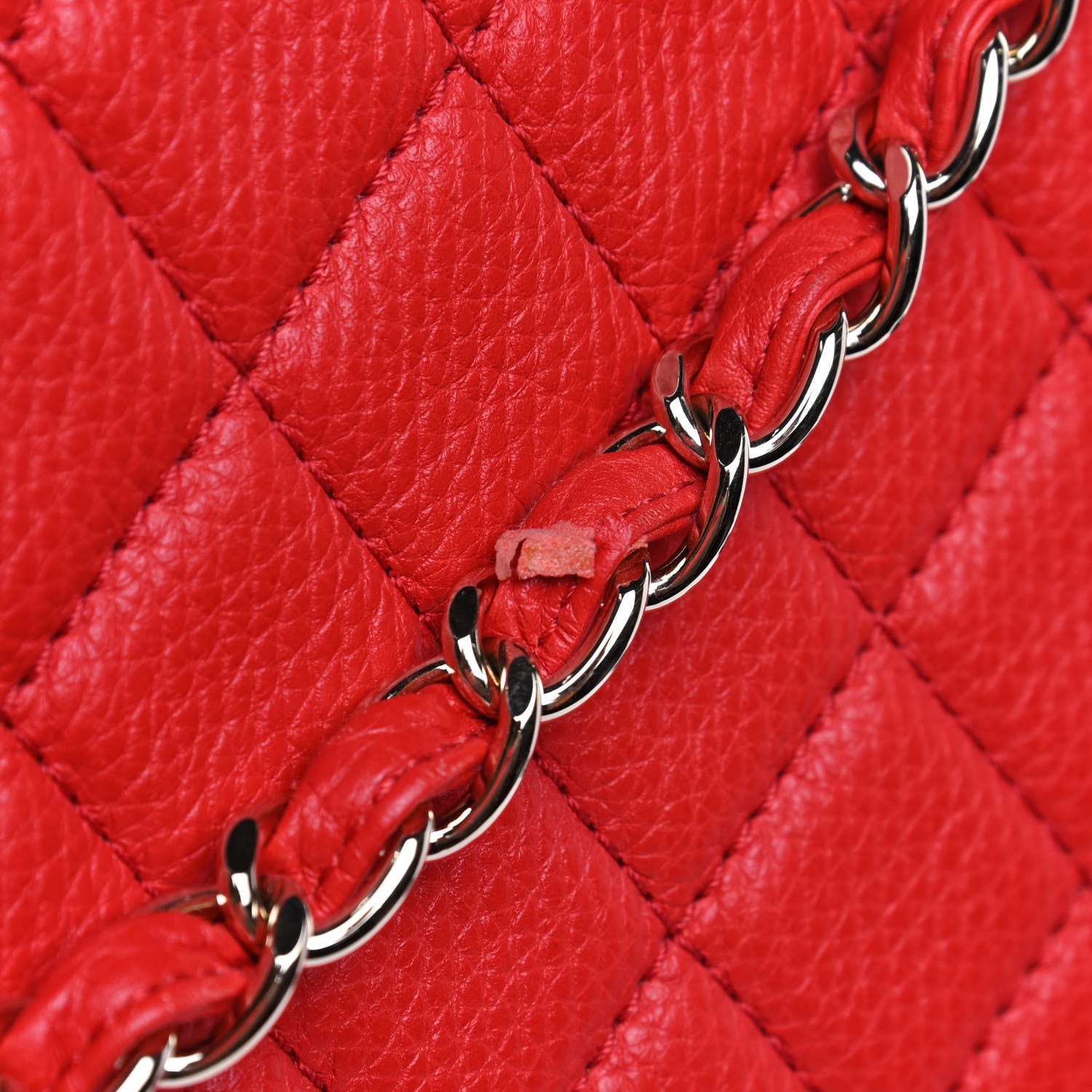Chanel Calfskin Quilted XXL Travel Flap Bag Red 5 of 5