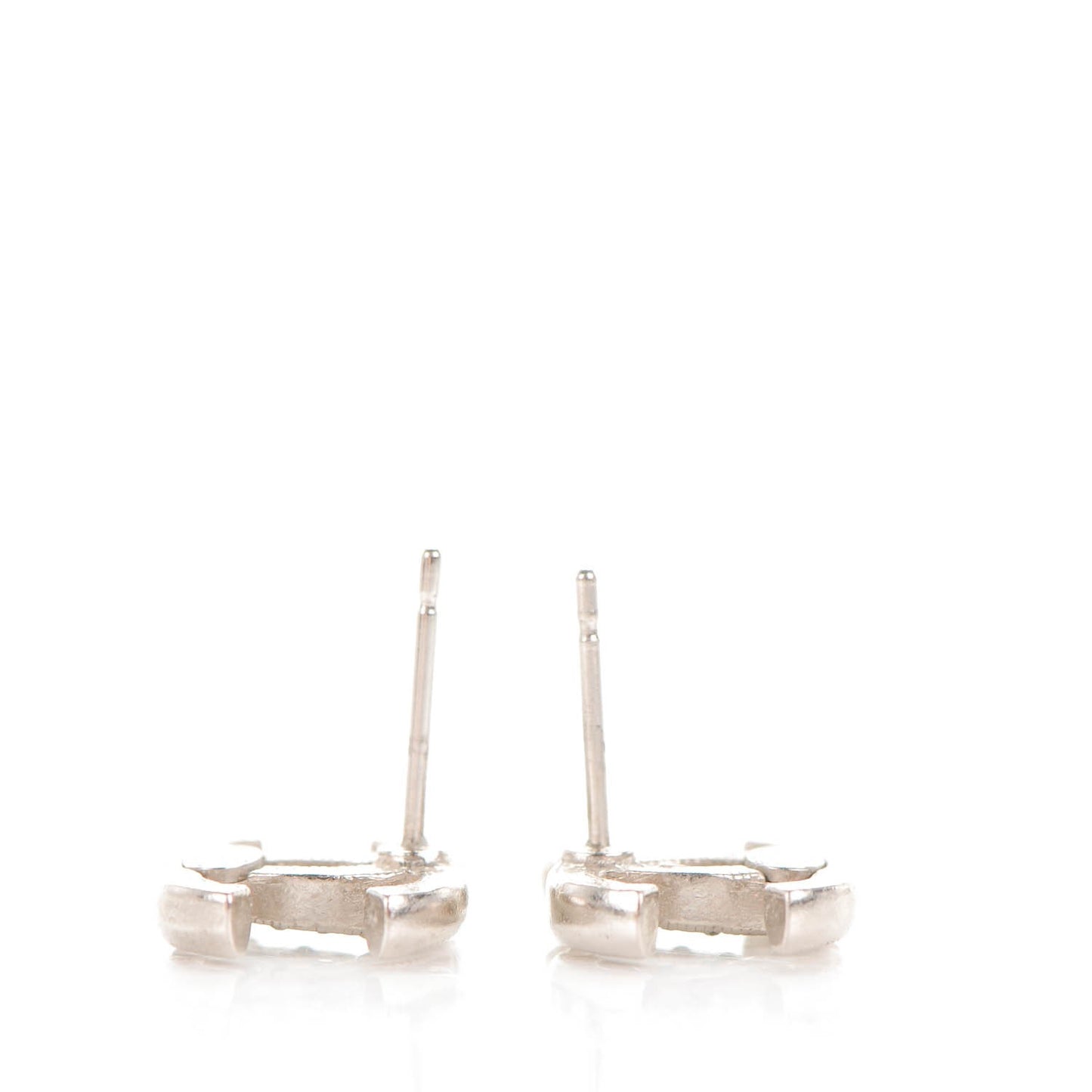 Crystal CC Earrings Silver
