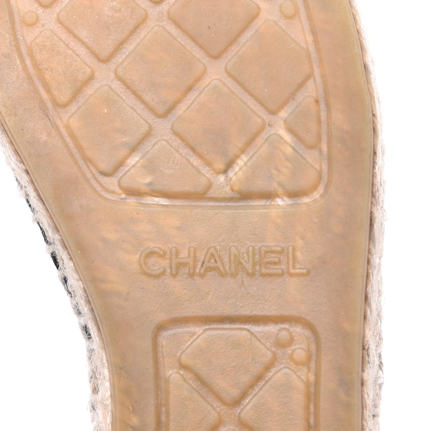 Chanel Calfskin CC Espadrille Mules 39 Black 6 of 11