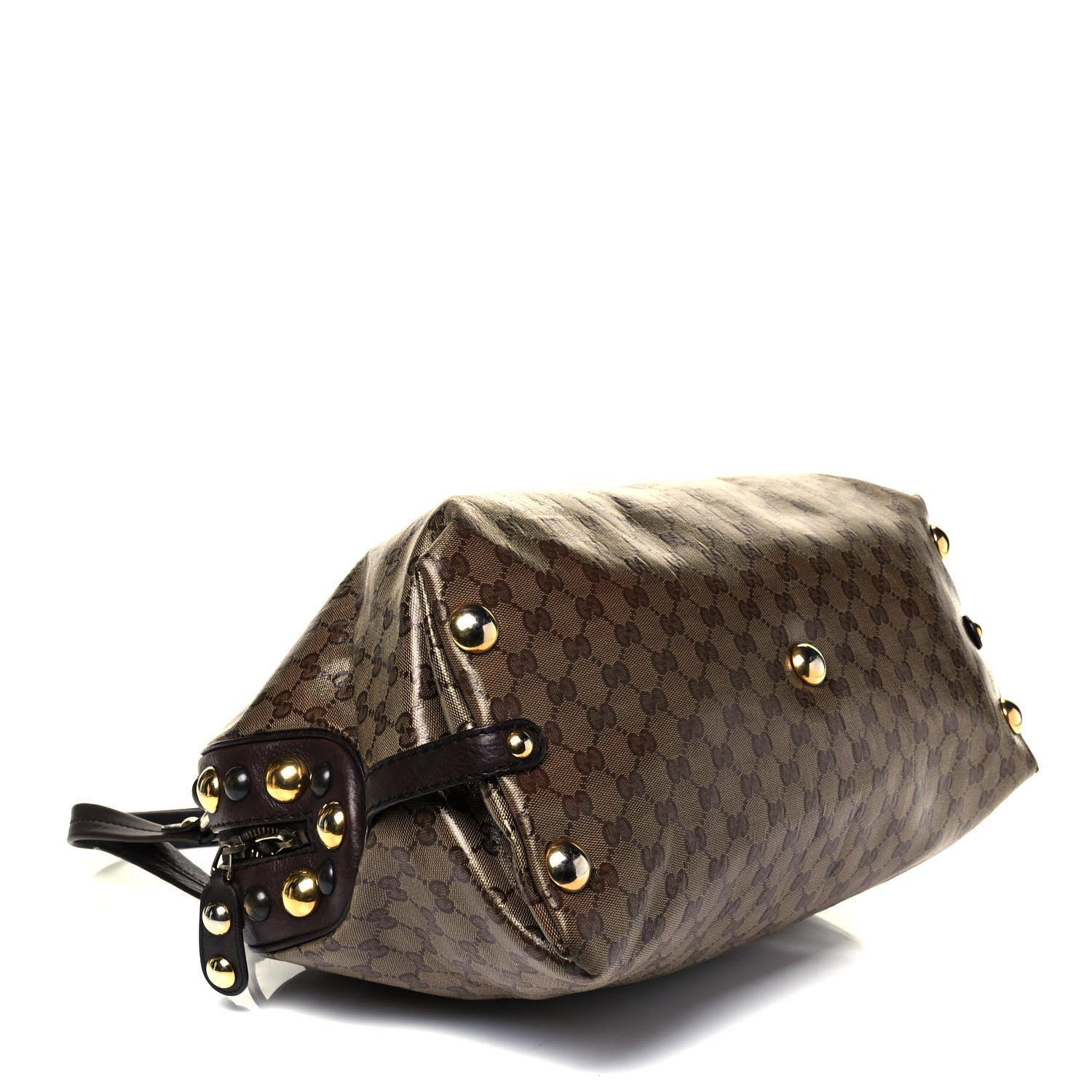 Gucci Crystal Monogram Large Babouska Dome Bag Brown 3 of 7
