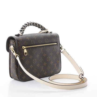 Louis Vuitton Monogram Braided Pochette Metis Creme Beige 2 of 8