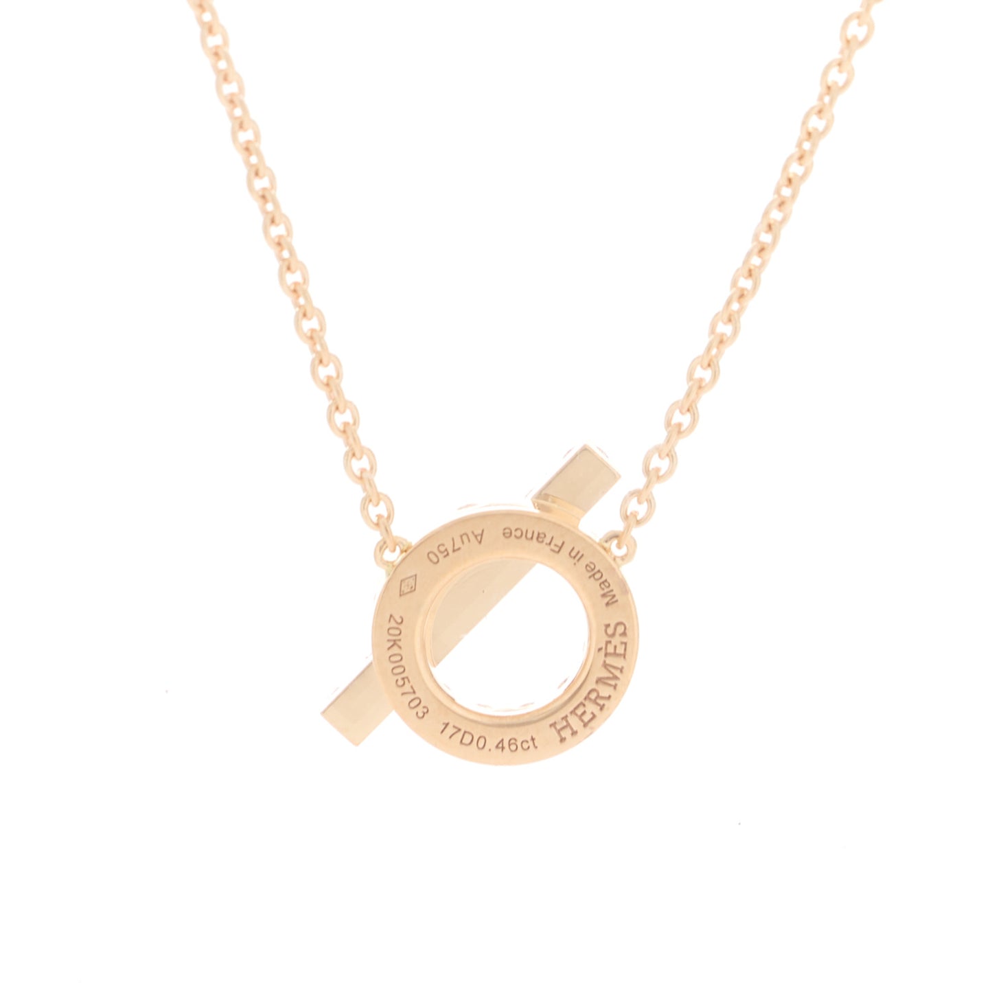18K Rose Gold Diamond Finesse Pendant Necklace