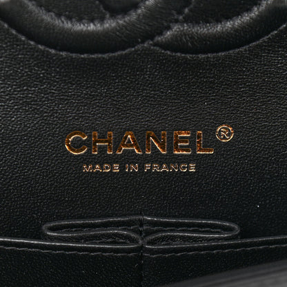 Chanel Lambskin Quilted Medium Double Flap Black 6 of 14