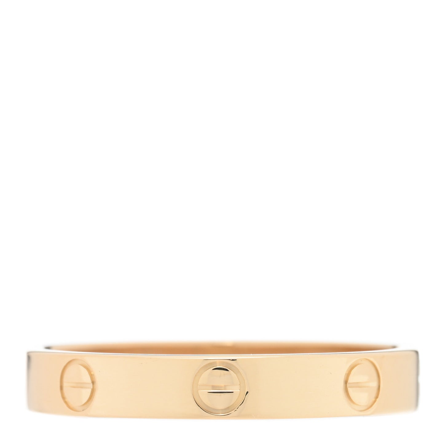 18K Yellow Gold 3.5mm LOVE Wedding Band Ring 63 10.25