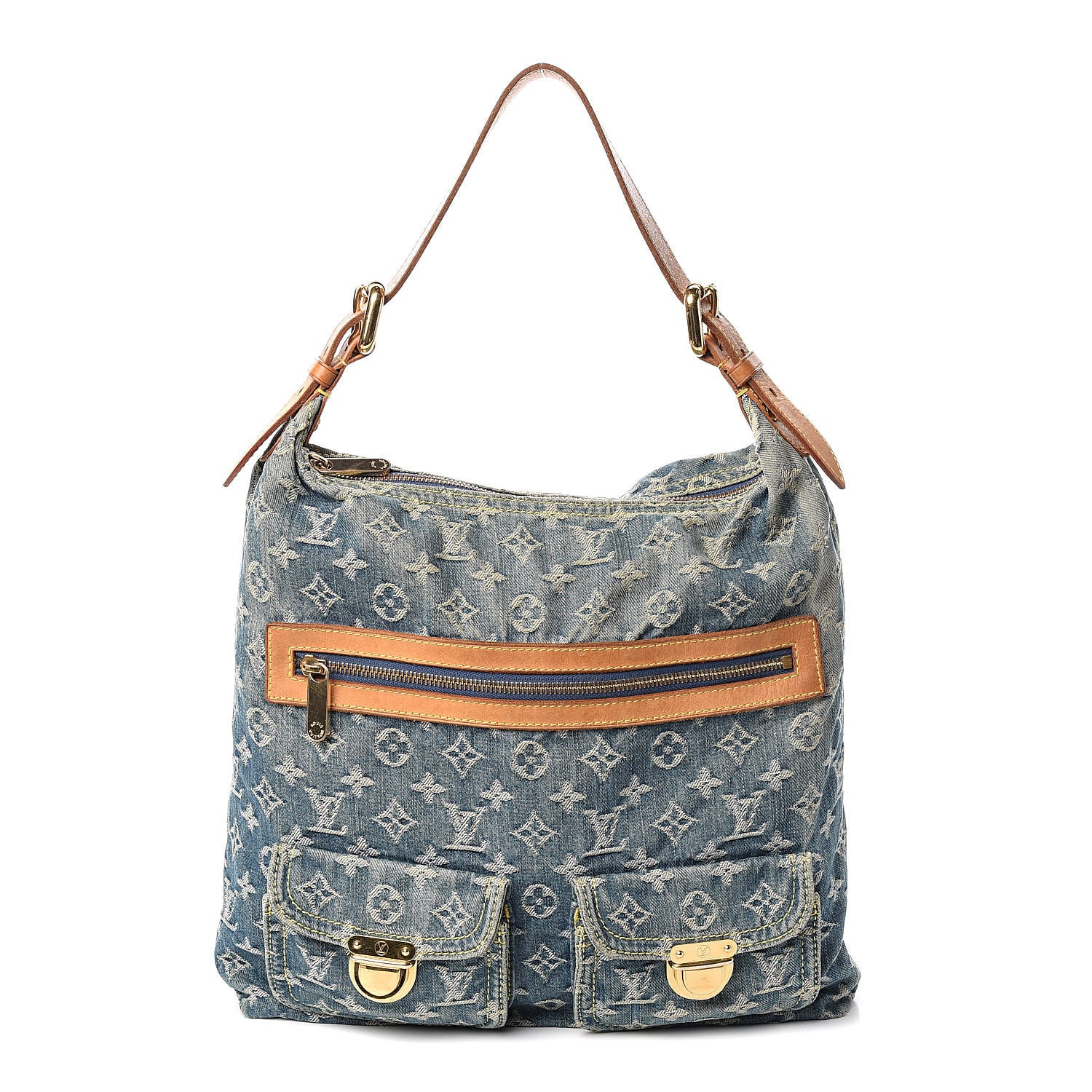 Louis Vuitton Denim Baggy GM Blue 1 of 14