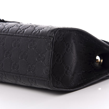 Gucci Guccissima Medium Emily Chain Shoulder Bag Black 6 of 8