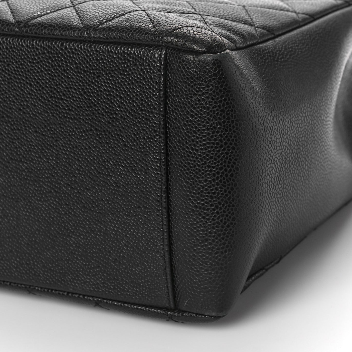Caviar Quilted Grand Shopping Tote GST Black