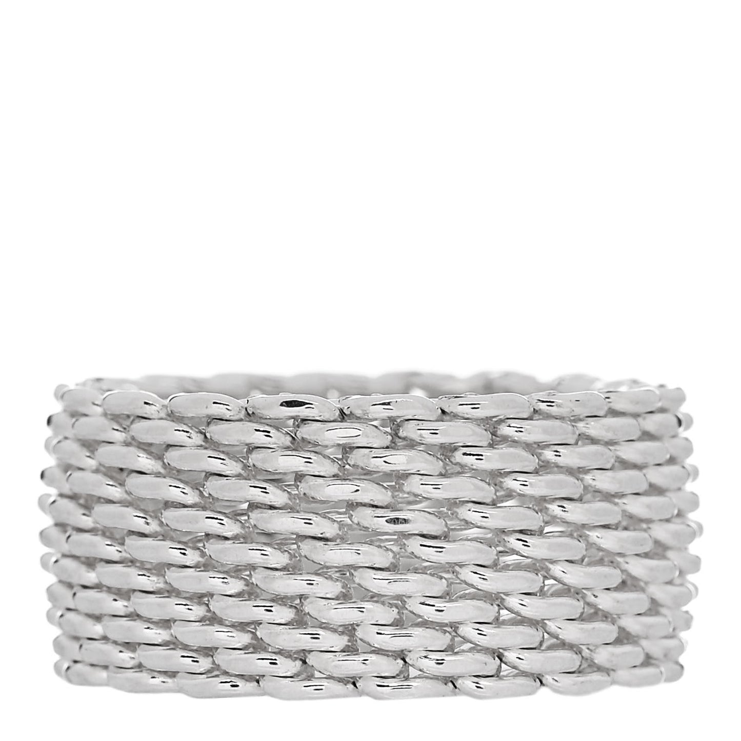 Sterling Silver Somerset Mesh Ring 53 6.25