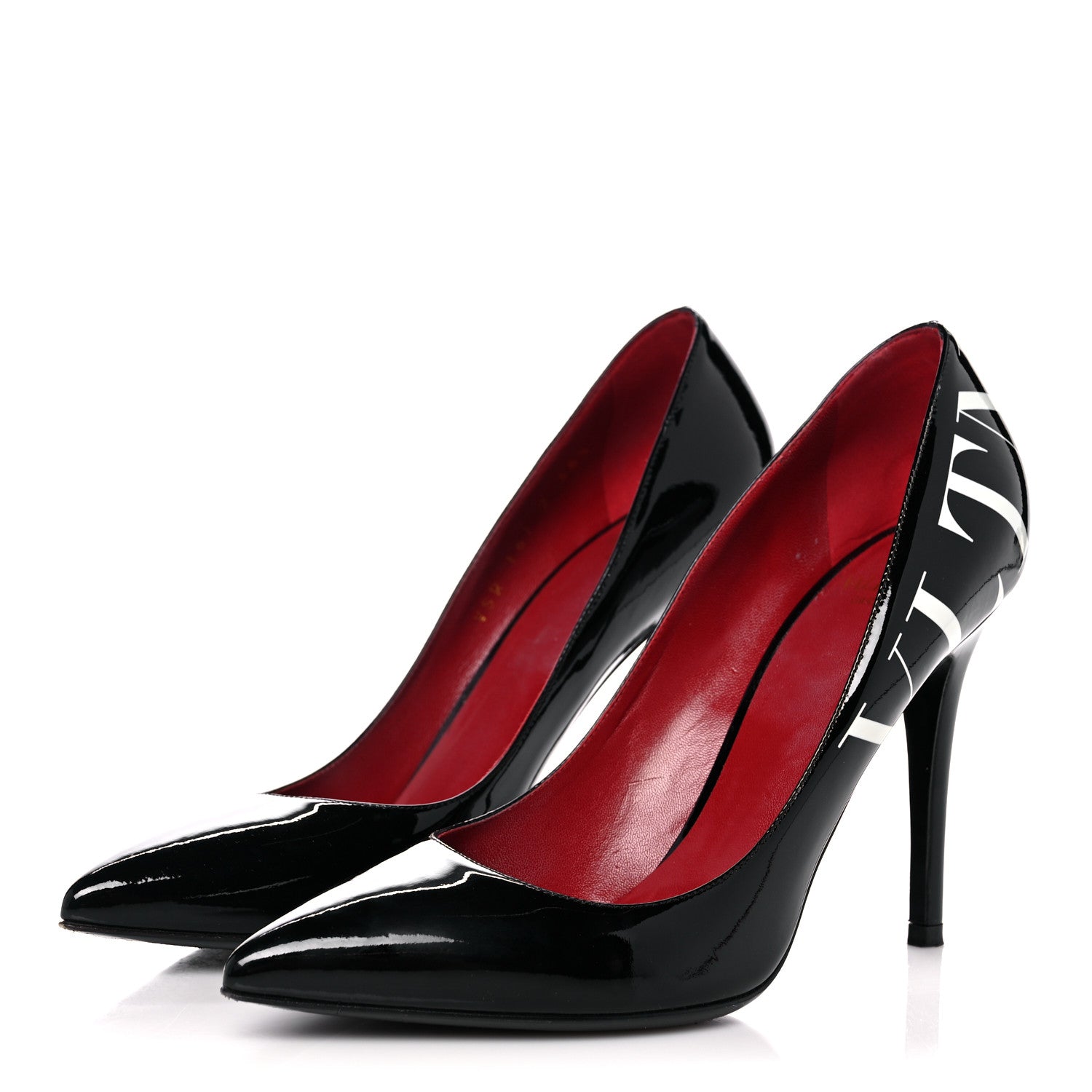 Valentino Garavani Patent VLTN 105mm Pumps 36.5 Black White 3 of 12