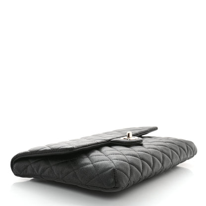 Chanel Caviar Quilted Flap Clutch Black 4 of 7