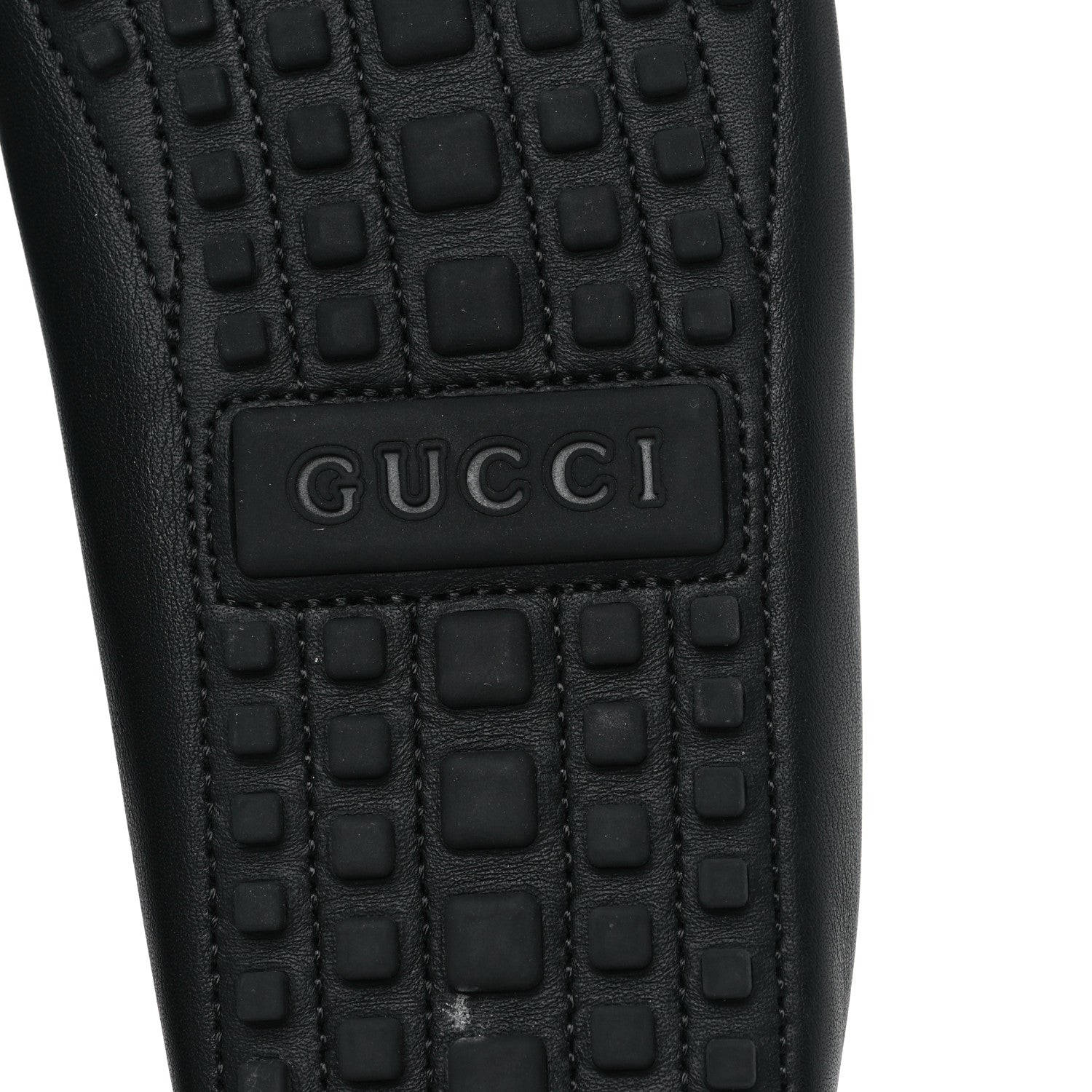 Gucci Soft Clove Calfskin Mens Interlocking G Driver Loafers 9.5 Black 6 of 9