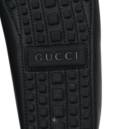 Gucci Soft Clove Calfskin Mens Interlocking G Driver Loafers 9.5 Black 6 of 9