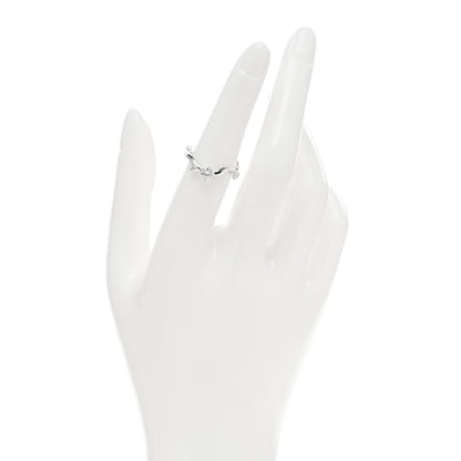 Christian Dior 18K White Gold Diamond .30ct Bois de Rose Solitaire Engagement Ring 51 5.75 2 of 4