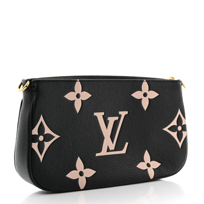 Louis Vuitton Empreinte Monogram Giant Multi Pochette Accessories Large Pochette Black Beige 3 of 6
