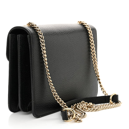 Gucci Dollar Calfskin Small Interlocking G Shoulder Bag Black 3 of 12