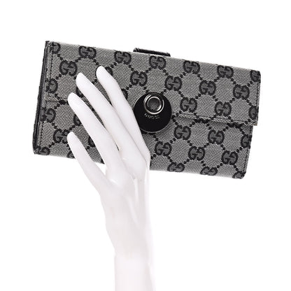 Gucci Monogram Eclipse Continental Flap Wallet Beige Blue 2 of 10