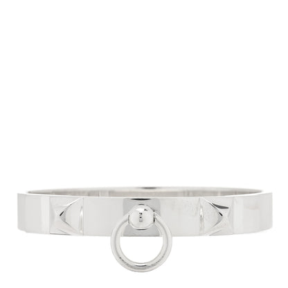 Hermes Sterling Silver PM Collier De Chien Bracelet LG 1 of 3