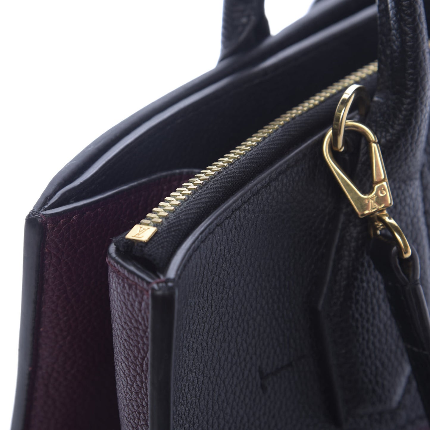Calfskin City Steamer MM Burgundy Black