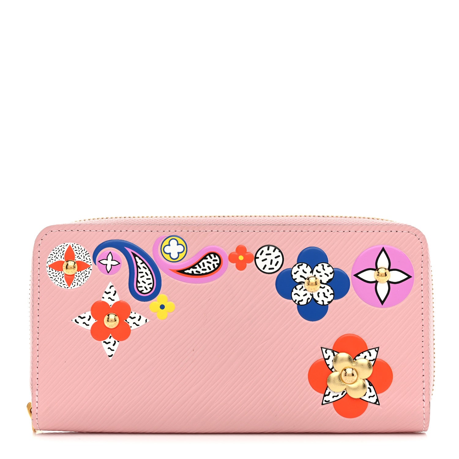 Louis Vuitton Epi Blooming Flowers Zippy Wallet Rose Ballerine 1 of 7