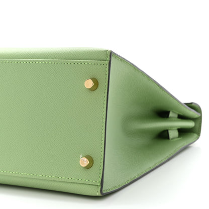 Hermes Epsom Kelly Sellier 32 Vert Criquet 10 of 13