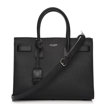 Saint Laurent Grained Calfskin Baby Sac De Jour Black 1 of 9