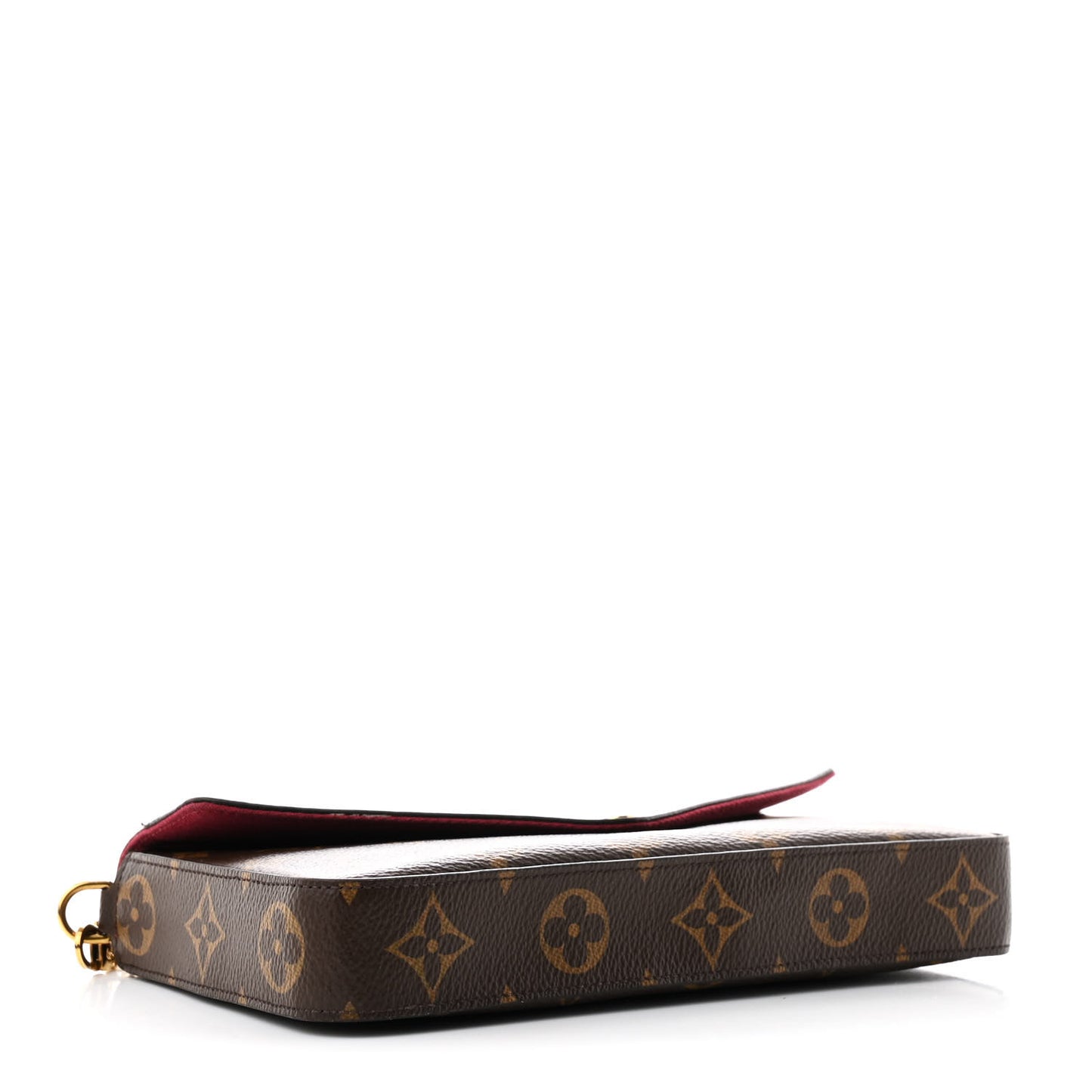 Monogram Pochette Felicie Chain Wallet Fuchsia