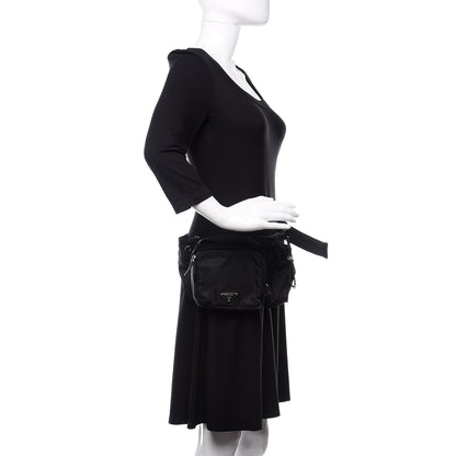 Prada Tessuto Nylon Belt Bag Black 2 of 9
