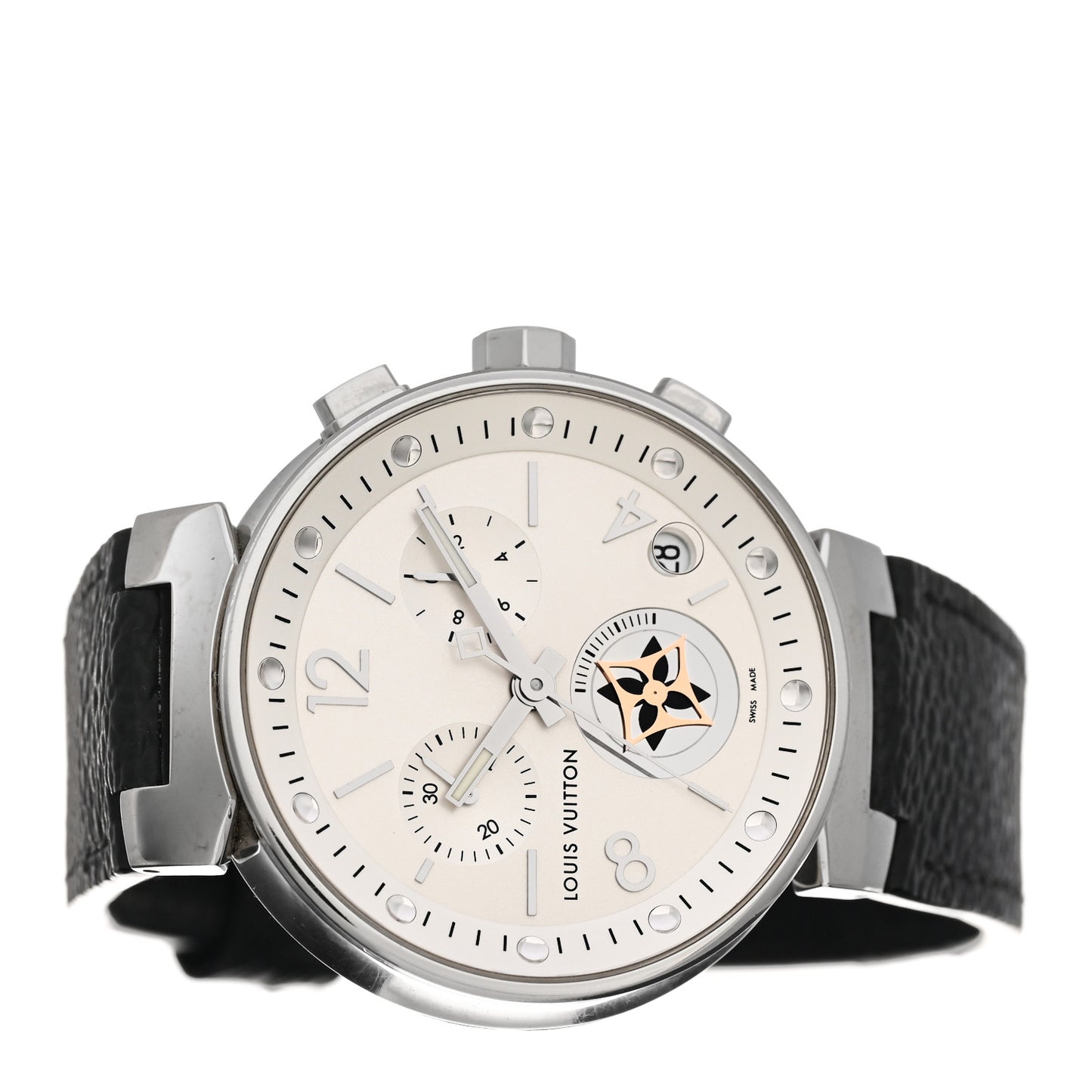 Stainless Steel Monogram 40mm Tambour Moon Star Quartz Watch