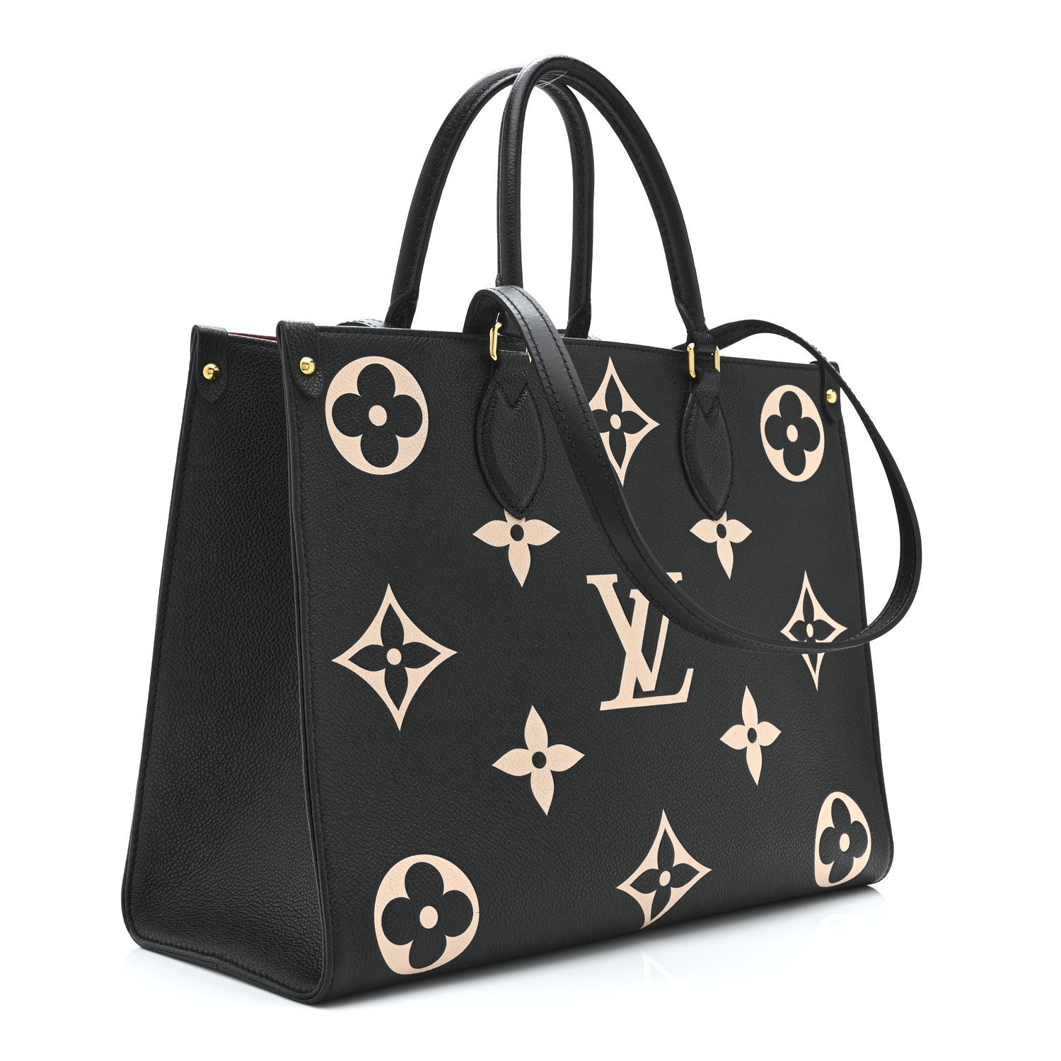 Louis Vuitton Empreinte Monogram Giant Onthego MM Black Beige 3 of 9