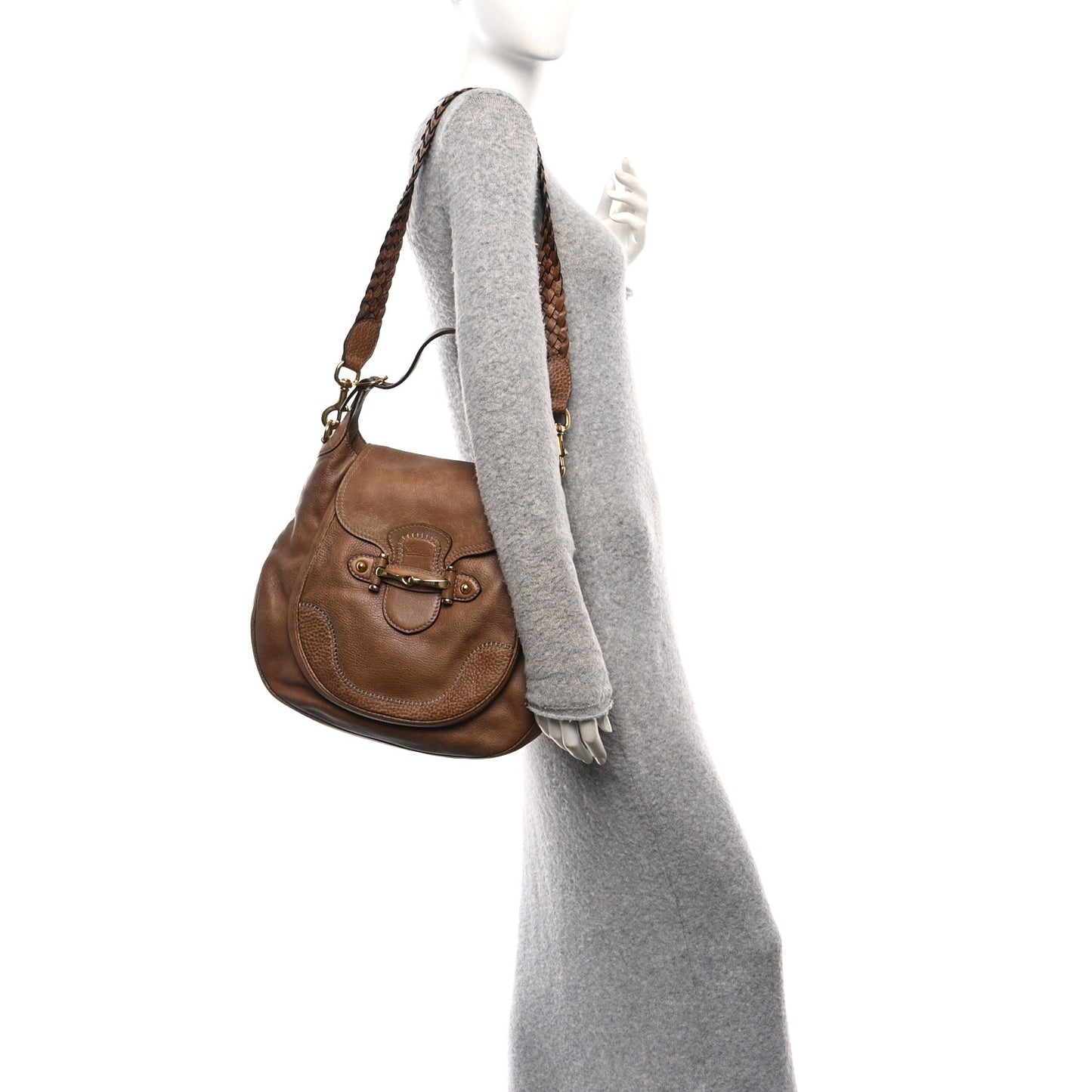 Libeccio Large New Pelham Shoulder Bag Brown