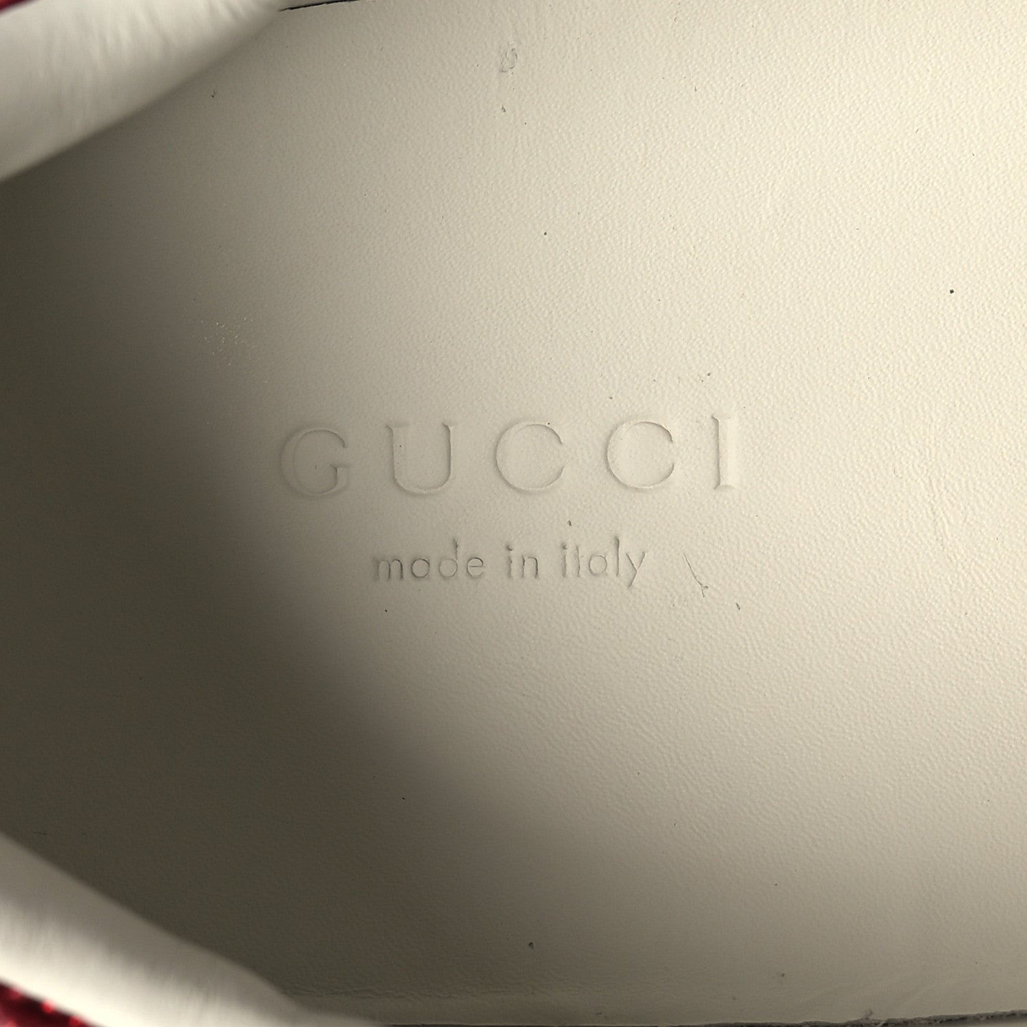 Gucci Calfskin Ayers Bee Embroidered Womens Ace Sneakers 38 White Green 9 of 9