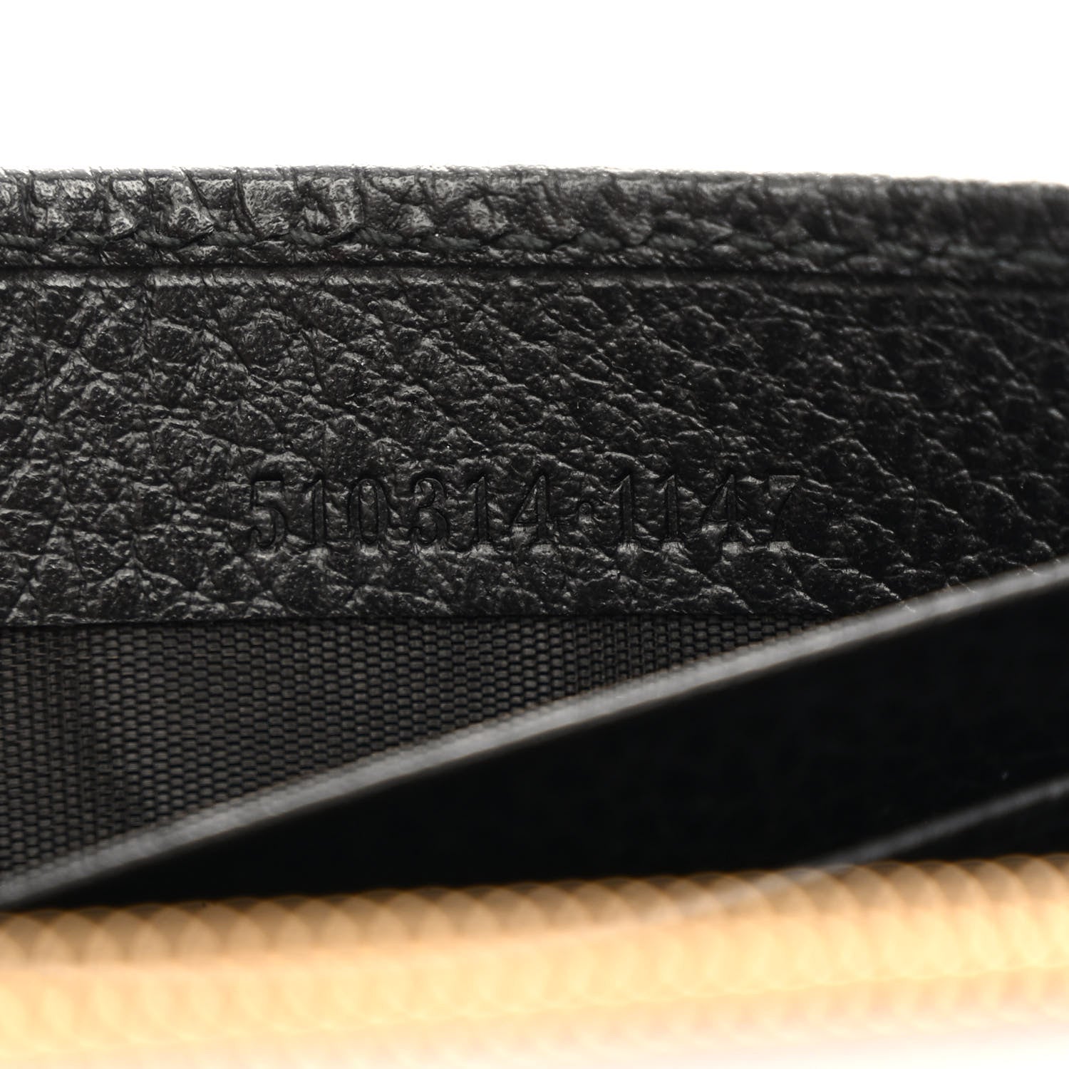 Gucci Dollar Calfskin Interlocking G Chain Wallet Black 7 of 10