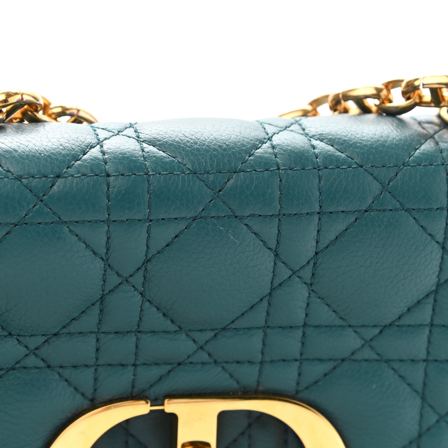 Lambskin Cannage Small Caro Bag Deep Ocean