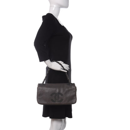 Chanel Lambskin Studded CC East West Flap Grey 2 of 12