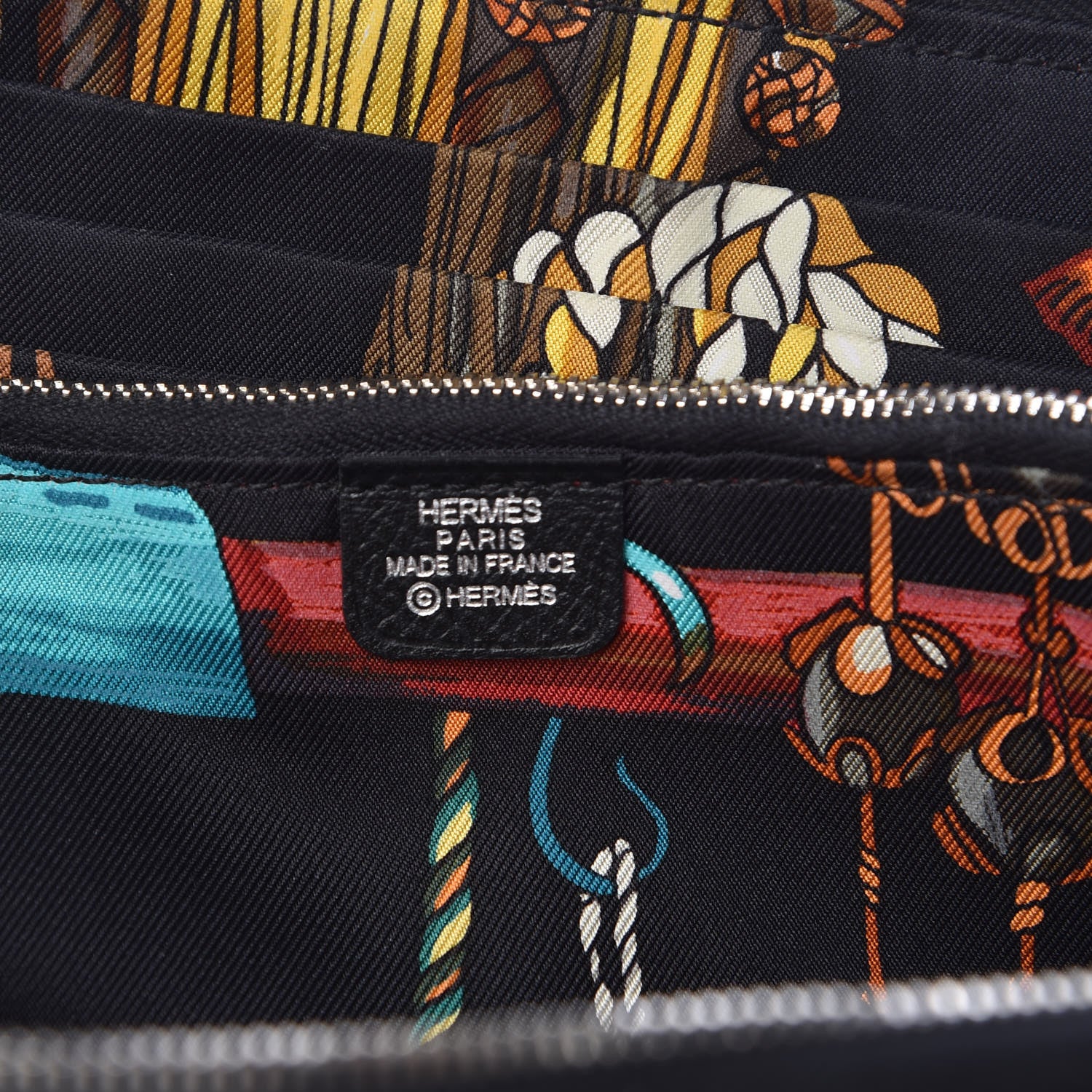Hermes Epsom Silk'In Wallet Black 6 of 9