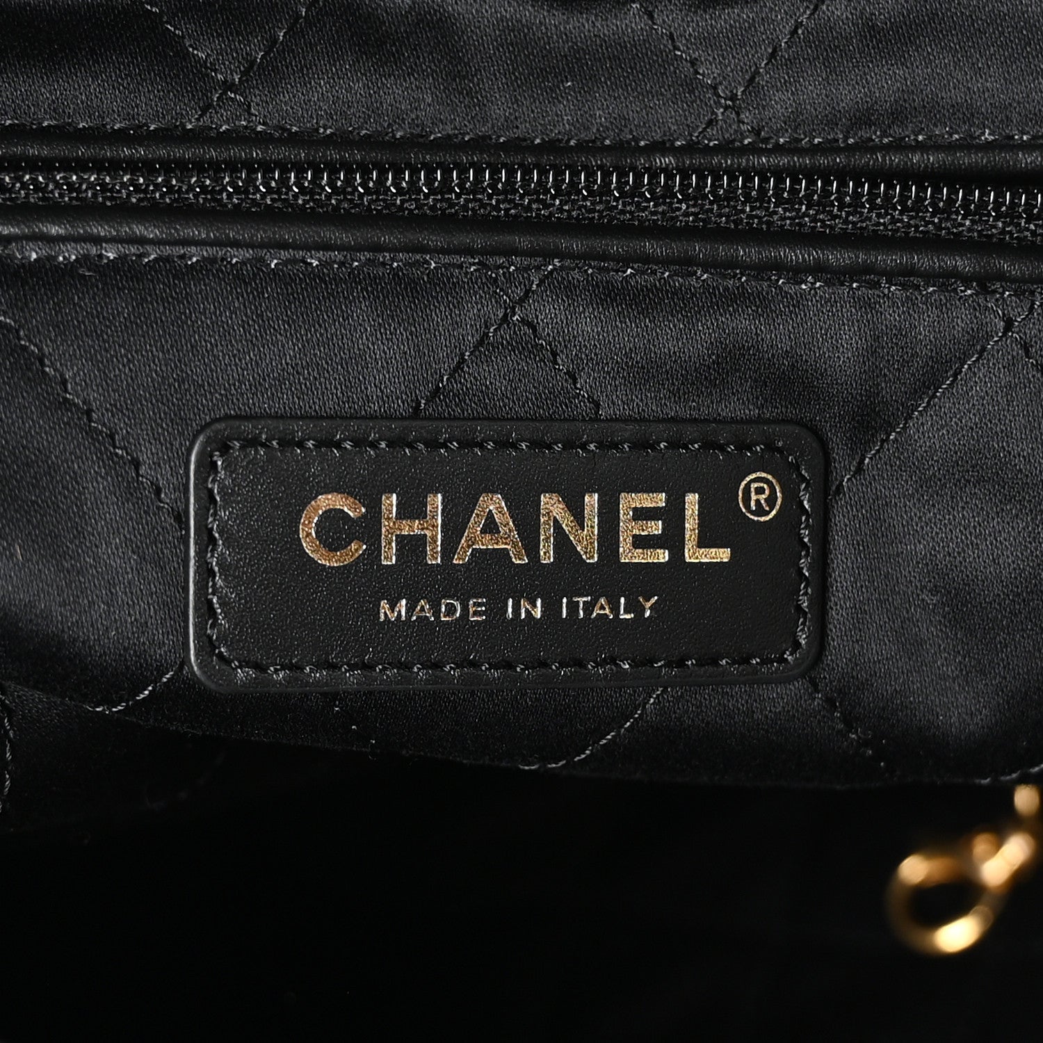 Chanel Wool Tweed Quilted Small Chanel 22 Black Multicolor 7 of 11