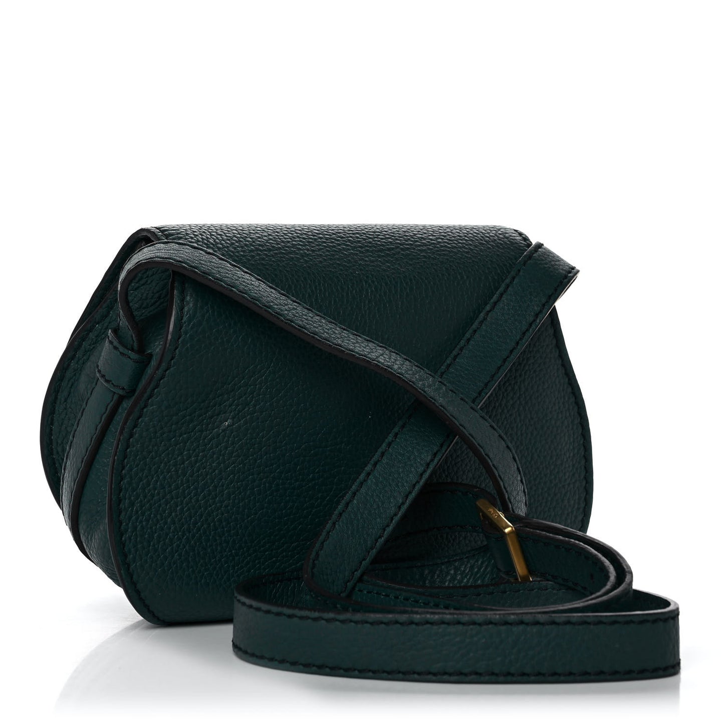 Calfskin Mini Marcie Round Crossbody Bag Teal