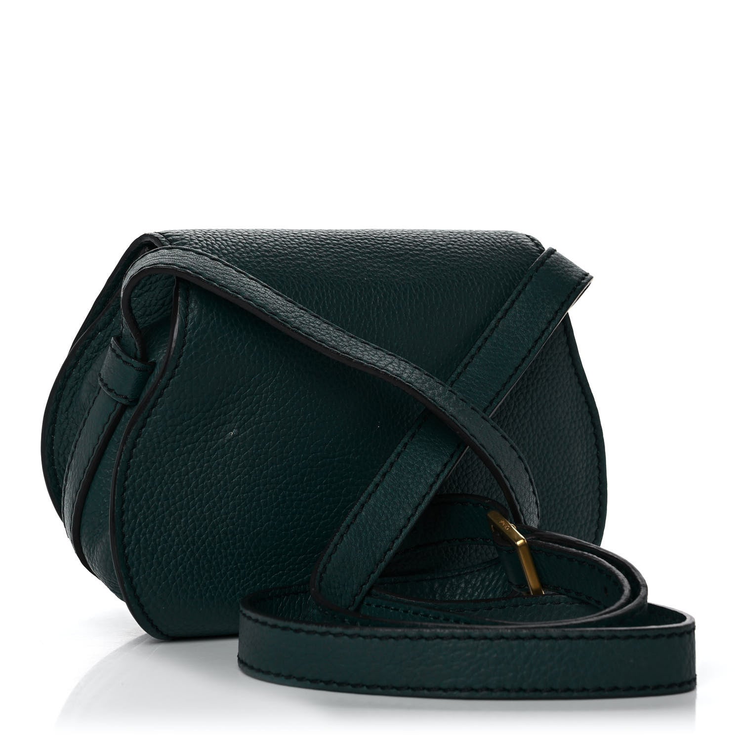 Chloe Calfskin Mini Marcie Round Crossbody Bag Teal 2 of 12