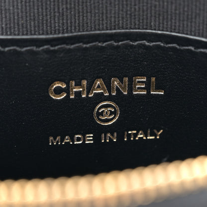 Chanel Velvet Quilted Shiny Coco Clutch With Chain Black 6 of 11