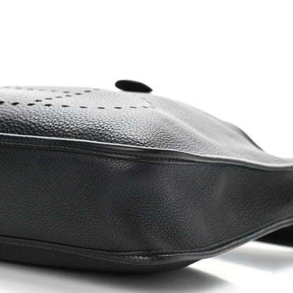 Hermes Taurillon Clemence Evelyne PM Black 10 of 11