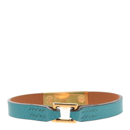 Hermes Epsom Micro Rivale Bracelet M Bleu Paon 3 of 7