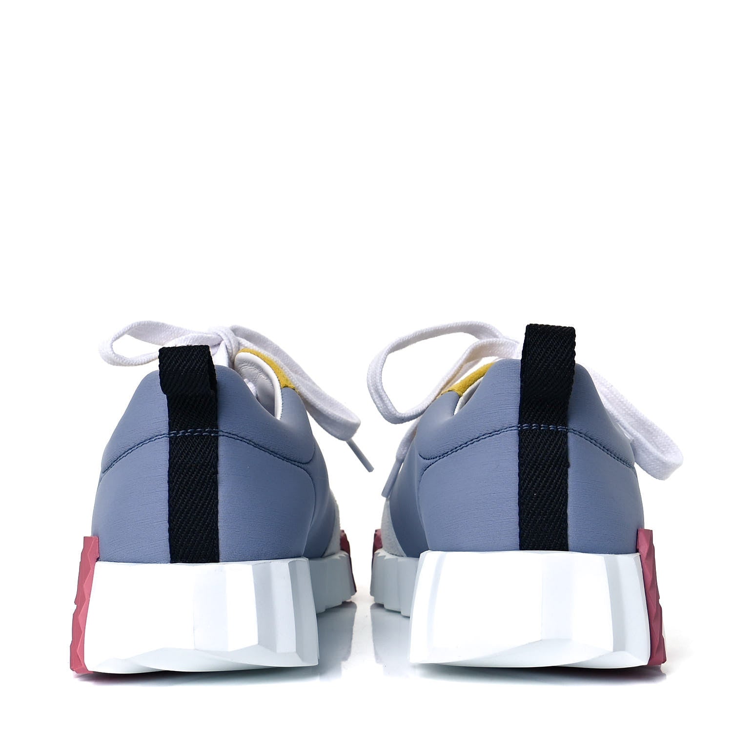 Hermes Technical Canvas Suede Goatskin Bouncing Sneakers 37 5 of 7