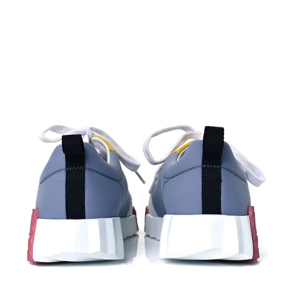 Hermes Technical Canvas Suede Goatskin Bouncing Sneakers 37 5 of 7
