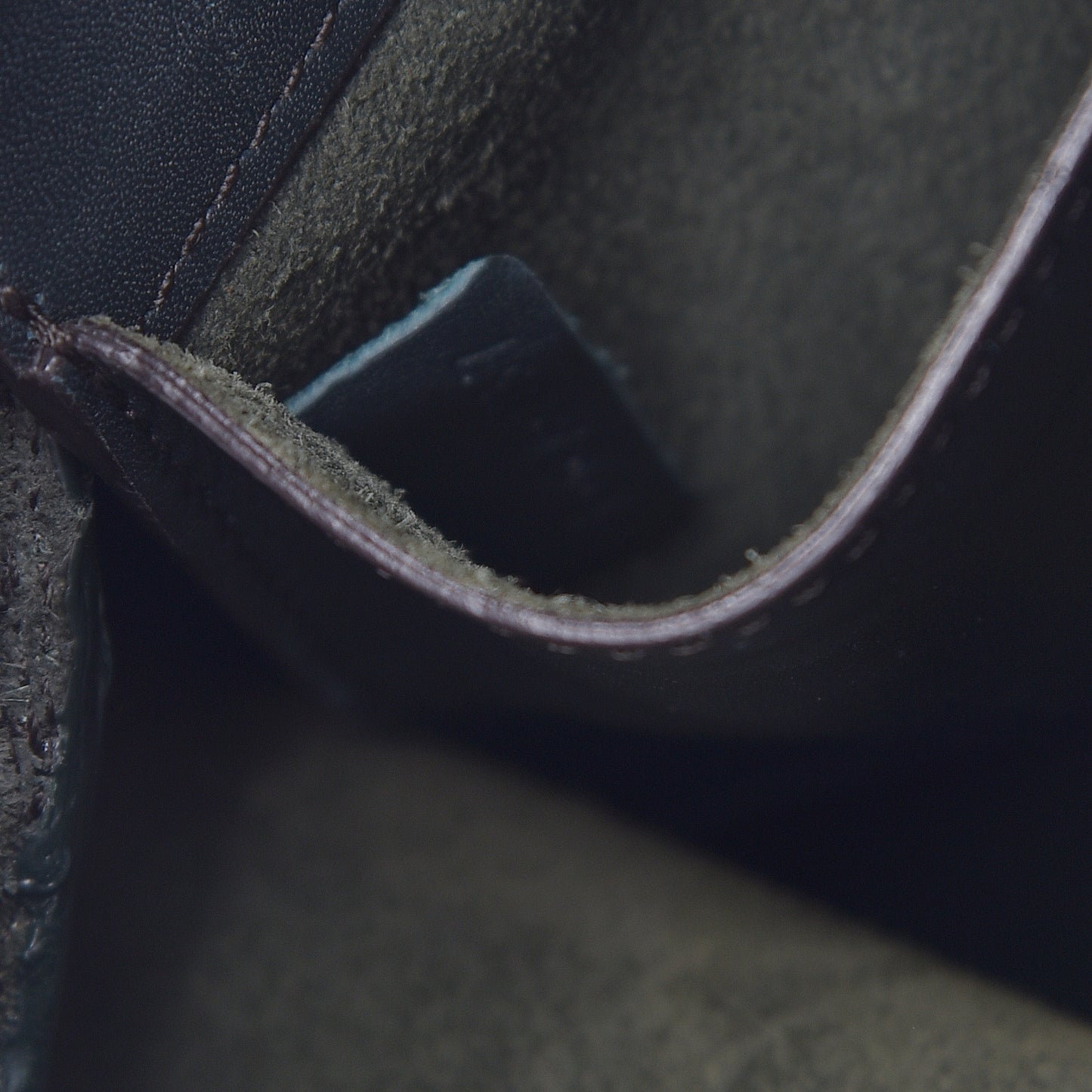 Suede Small Soft Cube Satchel Forest