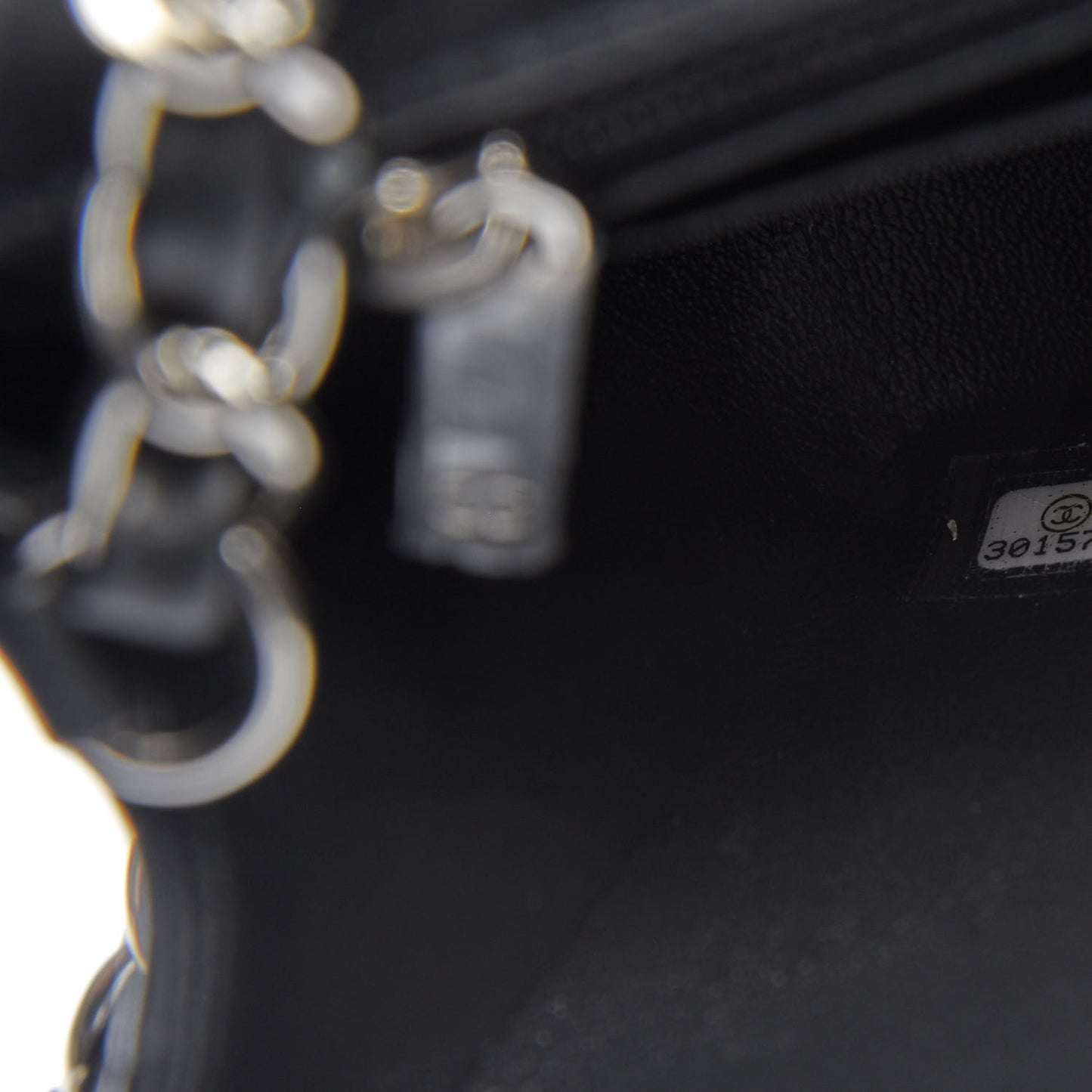Lambskin Quilted Mini Rectangular Flap Black