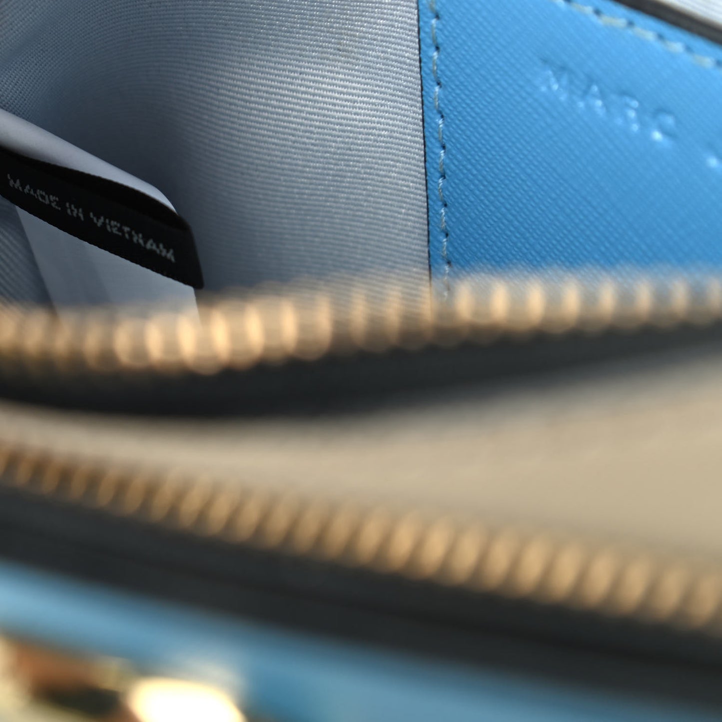 Saffiano Small Snapshot Camera Bag Aquaria Multi