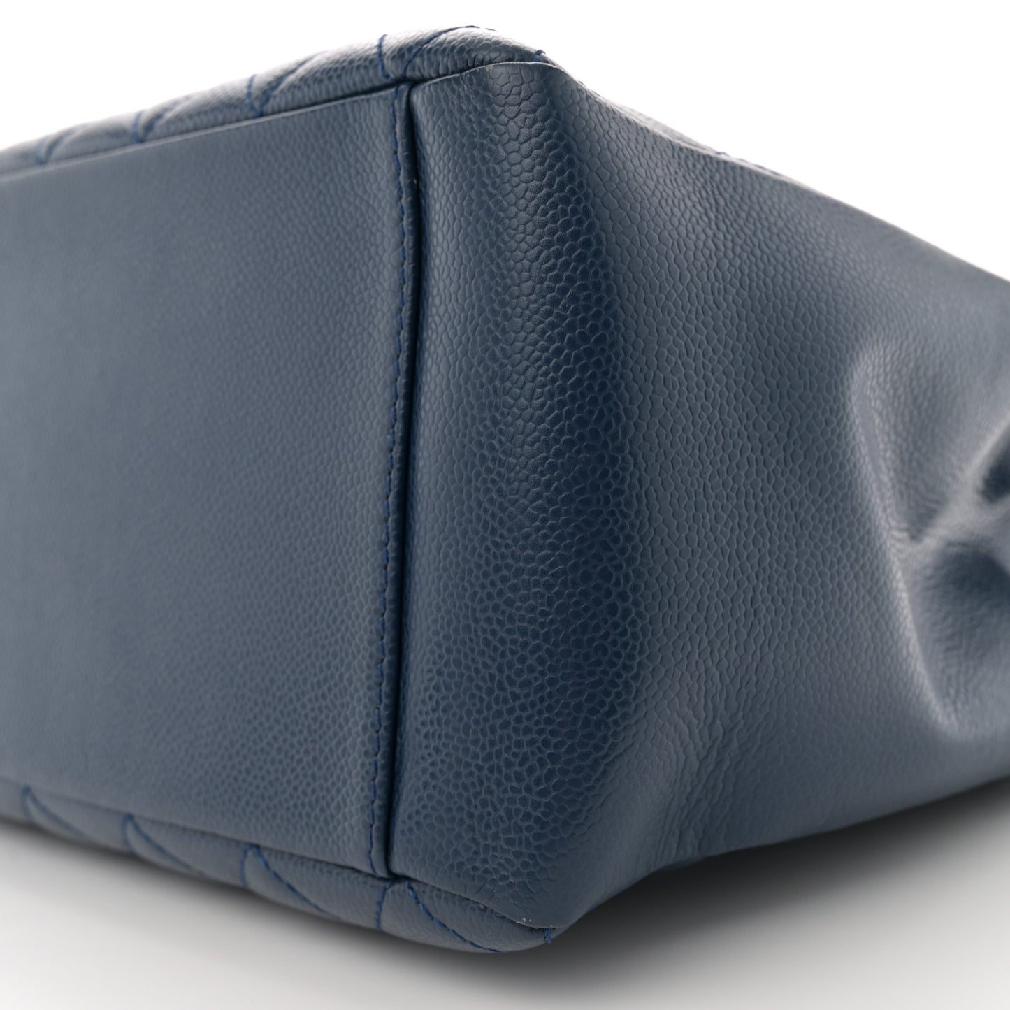 Caviar Quilted Grand Shopping Tote GST Dark Blue